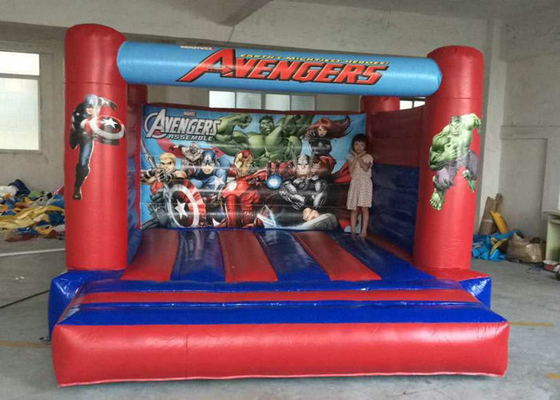 সুপারম্যান প্রিন্ট ইনডোর Bouncy কাসল ফ্লেম Retardant বৈশিষ্ট্যযুক্ত SGS সমন্বিত