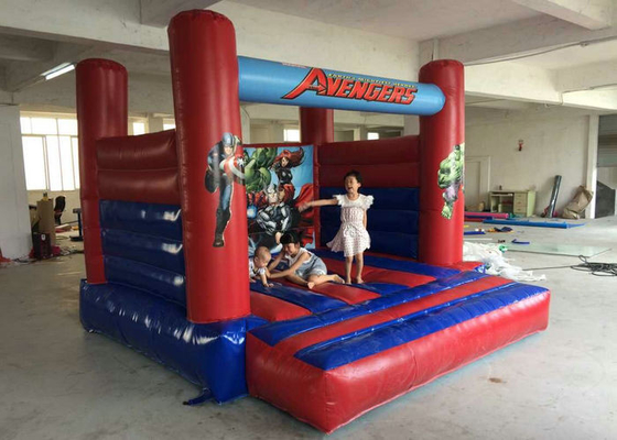 সুপারম্যান প্রিন্ট ইনডোর Bouncy কাসল ফ্লেম Retardant বৈশিষ্ট্যযুক্ত SGS সমন্বিত
