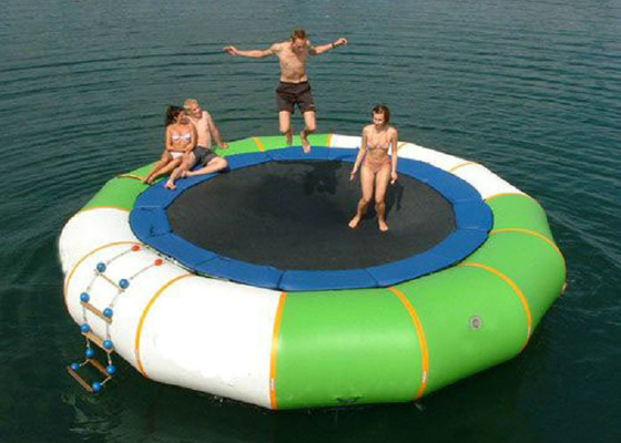 লিড মুক্ত ফিনল্যান্ডের মেয়ে লেক Trampoline, ফ্লোটিং জল ট্রাম্পোলাইন উচ্চ টেম্প ওয়েল্ডিং